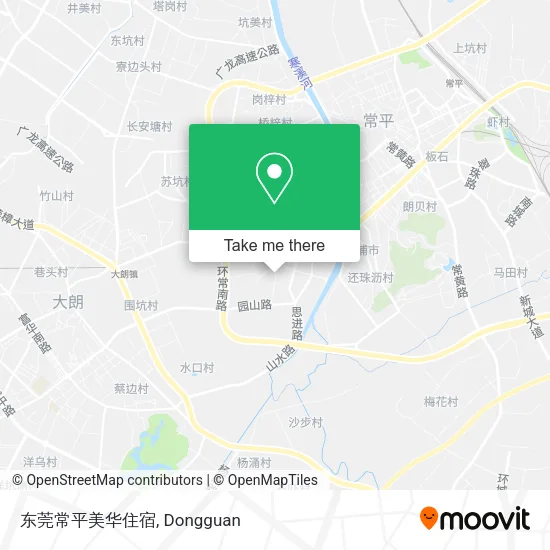东莞常平美华住宿 map
