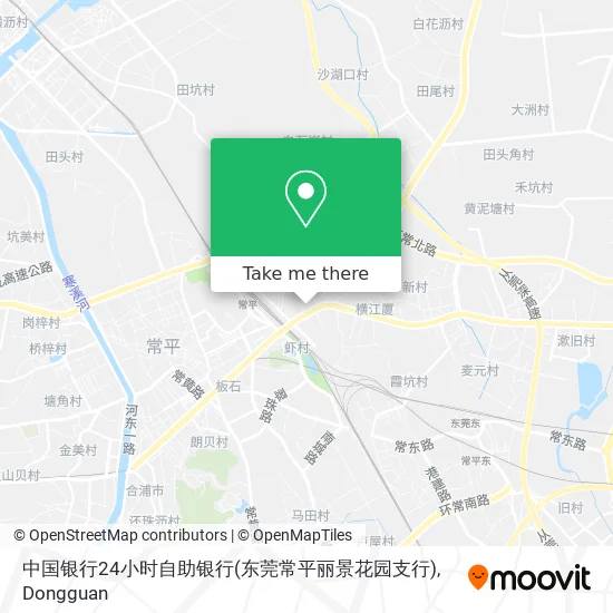 中国银行24小时自助银行(东莞常平丽景花园支行) map