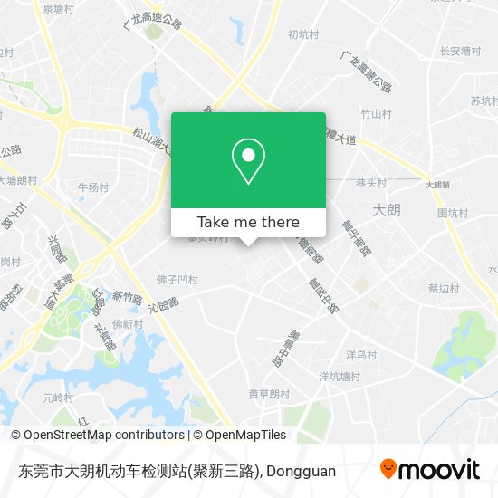 东莞市大朗机动车检测站(聚新三路) map