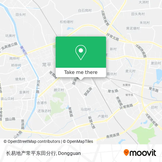 长易地产常平东田分行 map