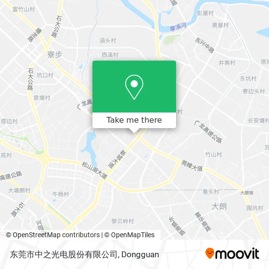 东莞市中之光电股份有限公司 map