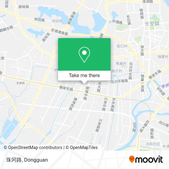 珠冈路 map