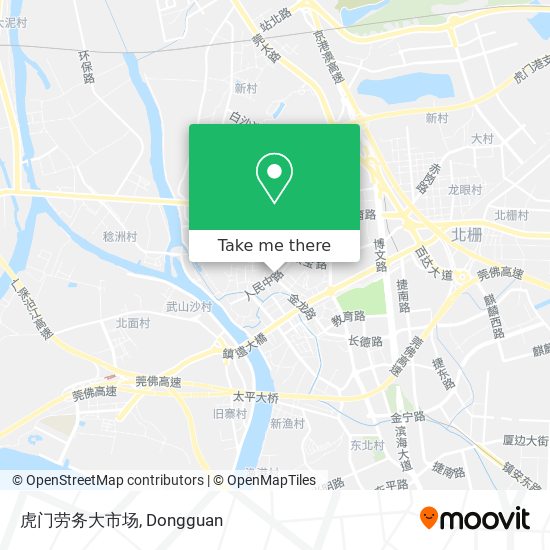 虎门劳务大市场 map