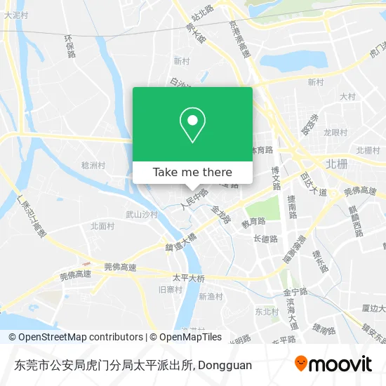 东莞市公安局虎门分局太平派出所 map
