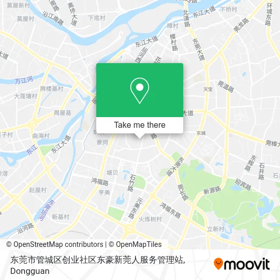 东莞市管城区创业社区东豪新莞人服务管理站 map