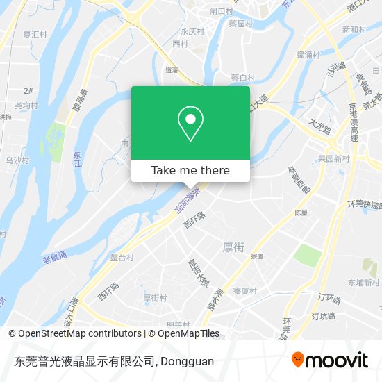 东莞普光液晶显示有限公司 map