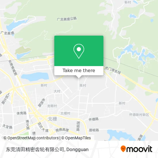 东莞清田精密齿轮有限公司 map