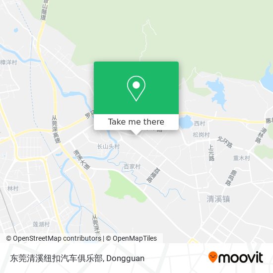 东莞清溪纽扣汽车俱乐部 map