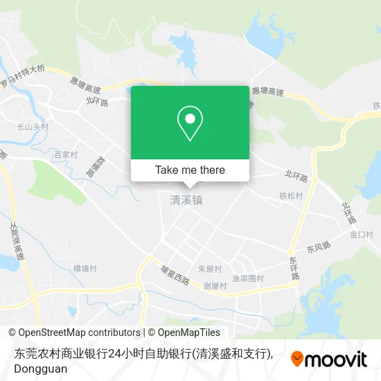 东莞农村商业银行24小时自助银行(清溪盛和支行) map