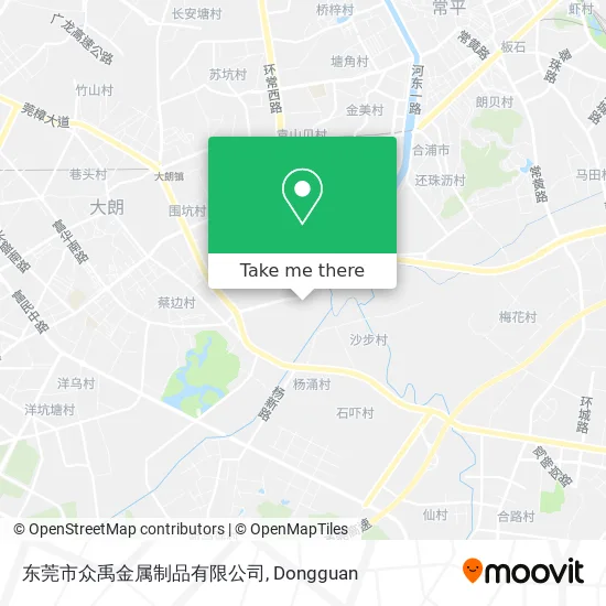 东莞市众禹金属制品有限公司 map