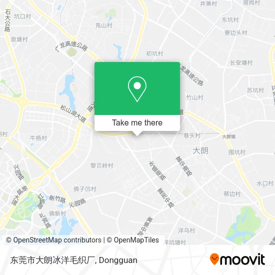 东莞市大朗冰洋毛织厂 map
