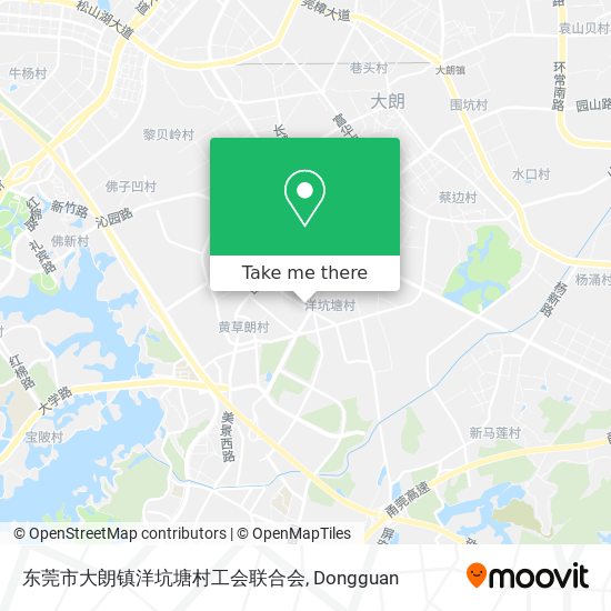 东莞市大朗镇洋坑塘村工会联合会 map