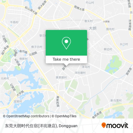 东莞大朗时代住宿(洋坑塘店) map