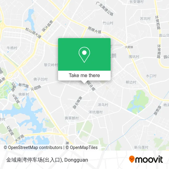 金域南湾停车场(出入口) map