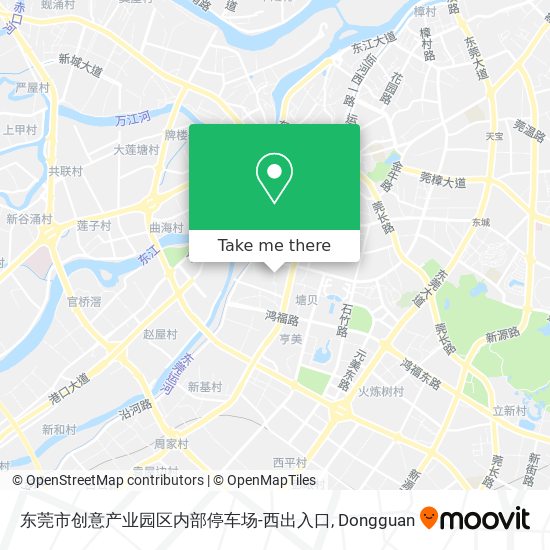 东莞市创意产业园区内部停车场-西出入口 map