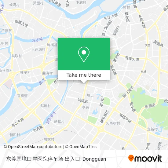东莞国境口岸医院停车场-出入口 map