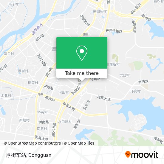 厚街车站 map