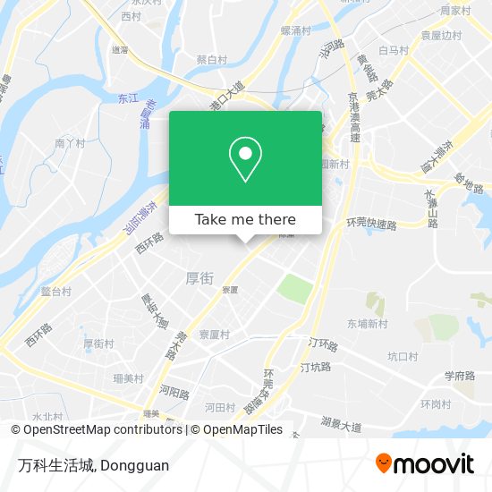 万科生活城 map