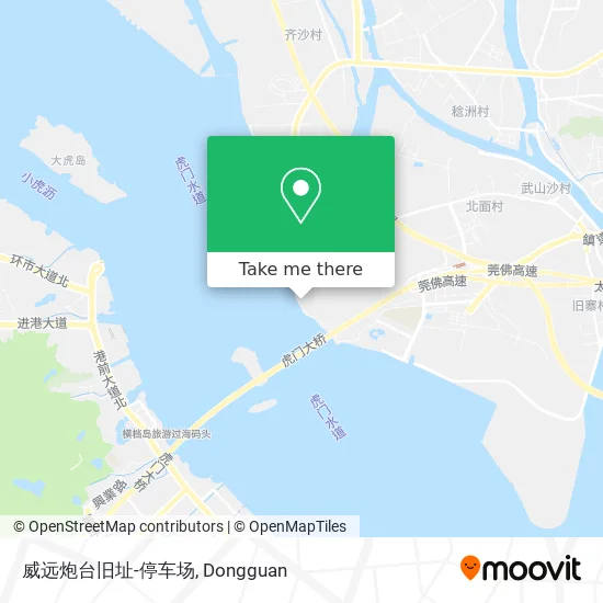 威远炮台旧址-停车场 map