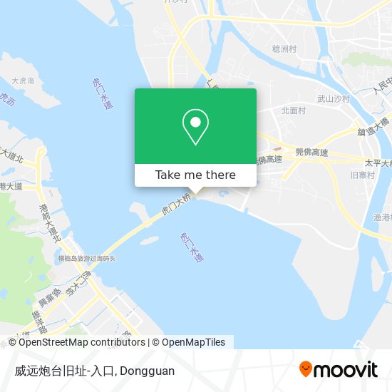 威远炮台旧址-入口 map