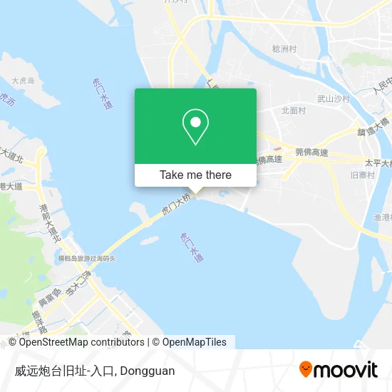 威远炮台旧址-入口 map