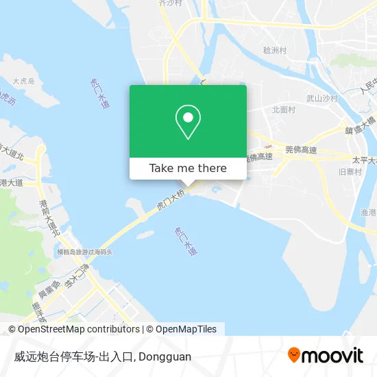 威远炮台停车场-出入口 map