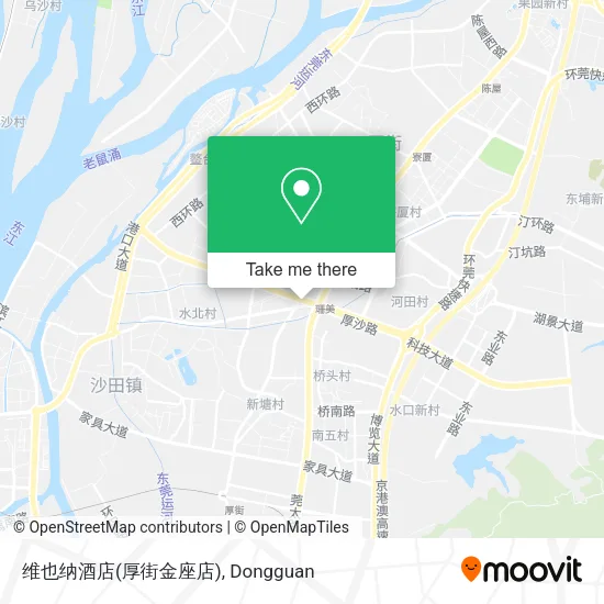 维也纳酒店(厚街金座店) map