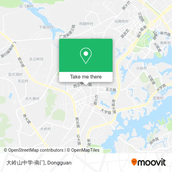 大岭山中学-南门 map
