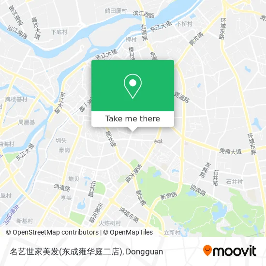 名艺世家美发(东成雍华庭二店) map