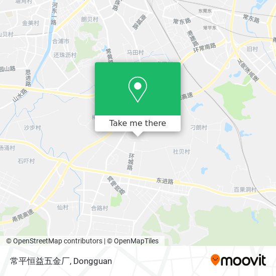 常平恒益五金厂 map