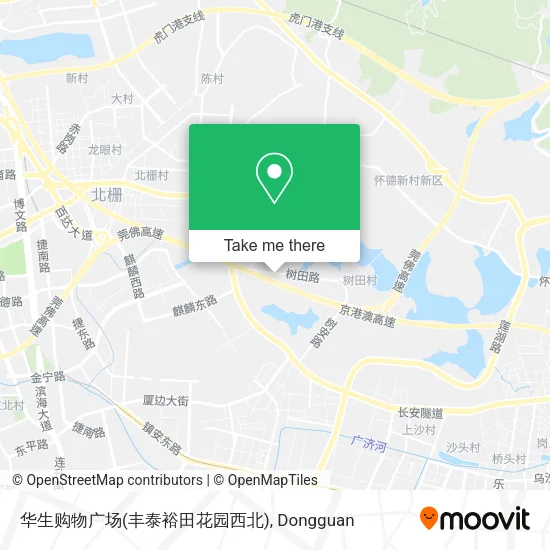 华生购物广场(丰泰裕田花园西北) map