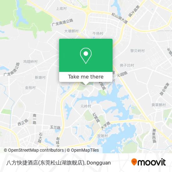 八方快捷酒店(东莞松山湖旗舰店) map