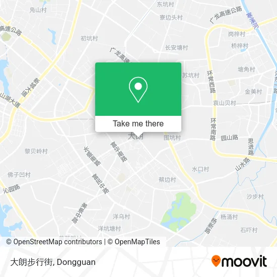 大朗步行街 map