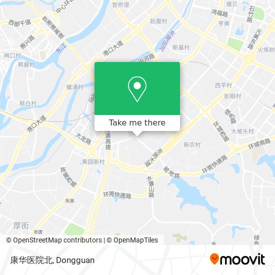 康华医院北 map