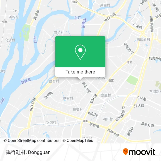 禹哲鞋材 map