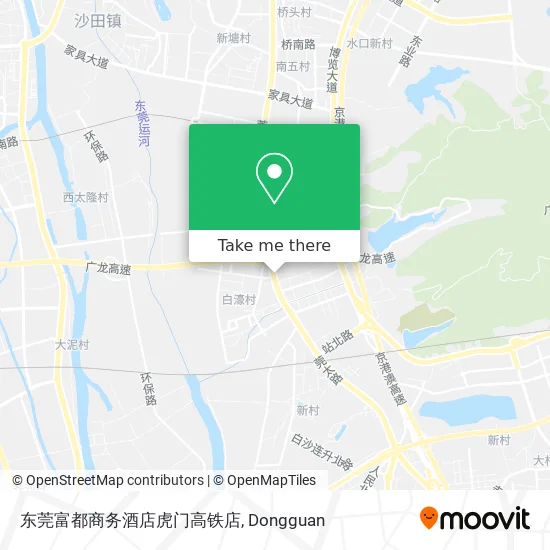 东莞富都商务酒店虎门高铁店 map