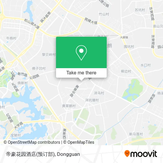 帝豪花园酒店(预订部) map