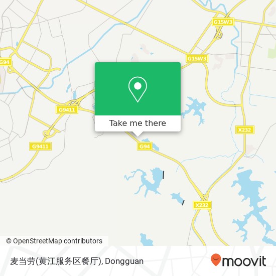麦当劳(黄江服务区餐厅) map