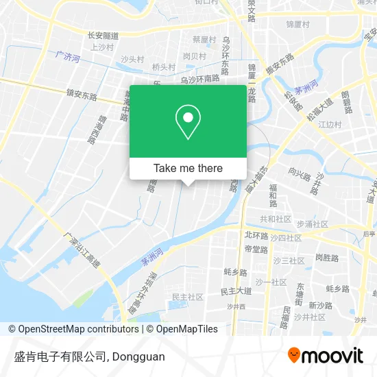 盛肯电子有限公司 map