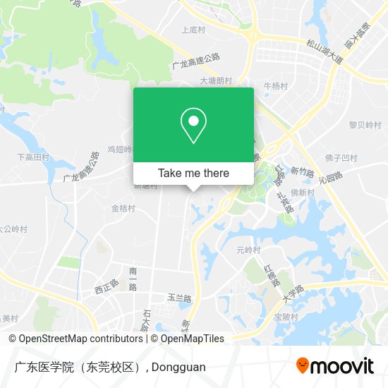 广东医学院（东莞校区） map
