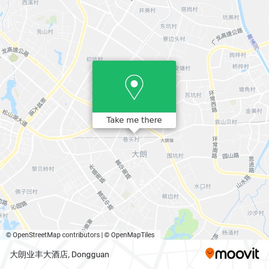 大朗业丰大酒店 map