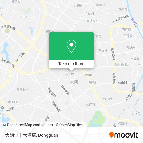 大朗业丰大酒店 map