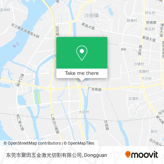 东莞市聚田五金激光切割有限公司 map