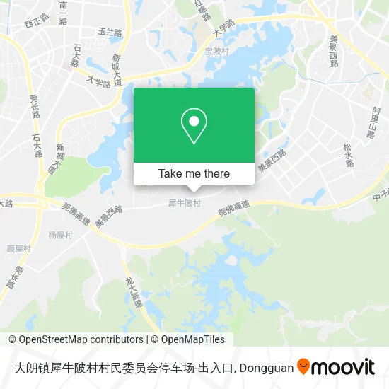 大朗镇犀牛陂村村民委员会停车场-出入口 map