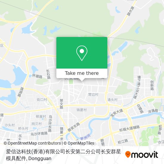 爱信达科技(香港)有限公司长安第二分公司长安群星模具配件 map