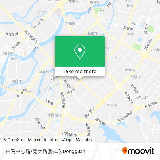 白马中心路/莞太路(路口) map