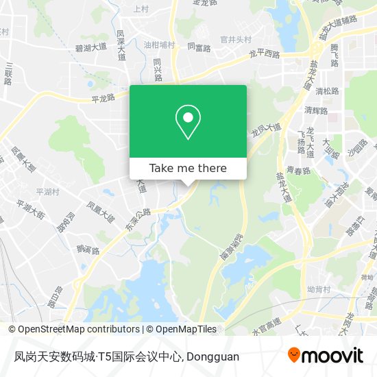 凤岗天安数码城·T5国际会议中心 map