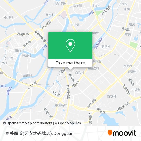 秦关面道(天安数码城店) map