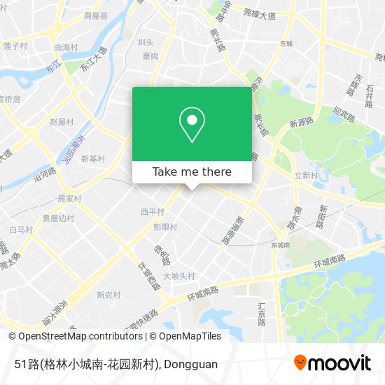 51路(格林小城南-花园新村) map