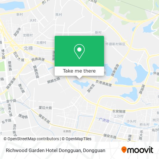 Richwood Garden Hotel Dongguan map